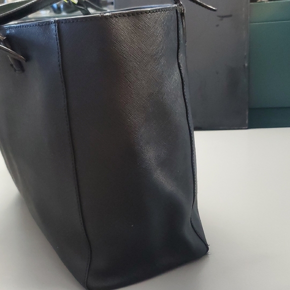 Tory Burch Black Tote Bag with Gold Accents - Picture 3 of 16